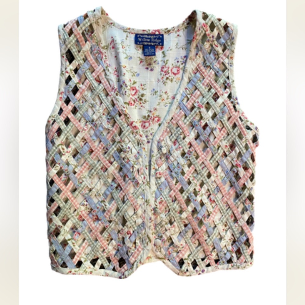 Vintage Willow Ridge Lattice Quilted Vest